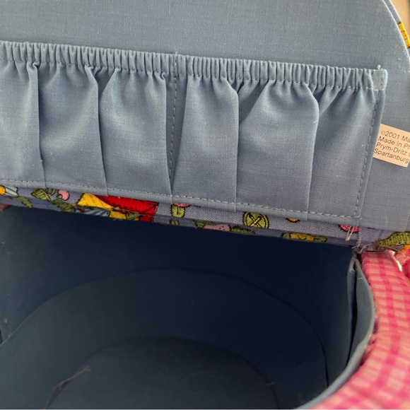 Rare Vintage 2001 Mary Engelbreit Flower Hearts Cute Sewing Basket - Picture 4 of 7